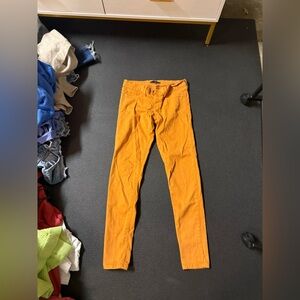 Flying Monkey Skinny Jeans in Mustard Yellow
